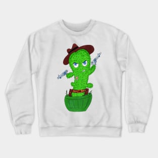 Cactus Cowboy Gunslinger Crewneck Sweatshirt